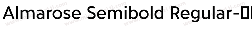 Almarose Semibold Regular字体转换
